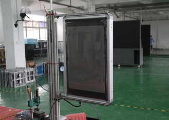 Sisi ganda Video Ultra Thin Led Screen IP54 Waterproof Grade Untuk Iklan Jalan