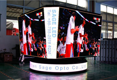 Stadium LED Basketball Cube Stadium Layar P8mm Pitch High Definition LED